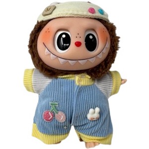 Doll Clothes Superstore Blue and Yellow Jumpsuit with Visor for 7 inches Labubu Dolls - 1 of 4