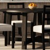 Maven Lane Sasha Rustic Round Wooden Dining Table in Weathered Black Finish - 2 of 4