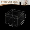 Unique Bargains Acrylic Cube Storage Collectible Display Boxes 2 Pcs Clear - 2 of 4