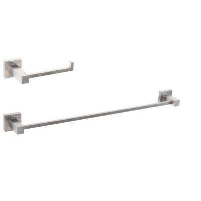 Elegant Lighting Isla 2-Piece Bathroom Hardware Set in Brushed Nickel