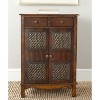 Herbert 2 Drawer 2 Door Small Chest - AMH4083 - Dark Brown - Safavieh Couture - 2 of 4