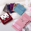 Unique Bargains Velvet Storage Ring Necklace Jewelry Pouches with Insert Pad 3.5" x 3.3" 3 Pcs - 4 of 4