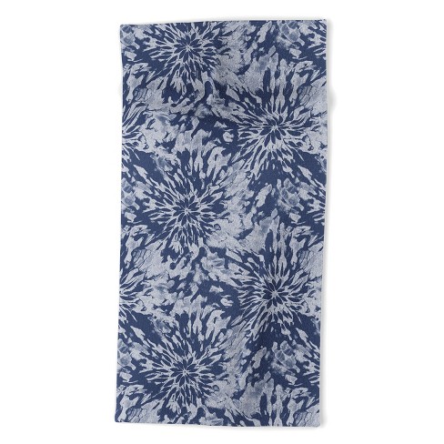 Emanuela Carratoni Blue Tie Dye Beach Towel - Deny Designs : Target