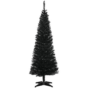 NicBex 5ft Artificial Pencil Christmas Tree Slim Tree with 294 Branch Tips and Plastic Stand for Decoration - 1 of 4