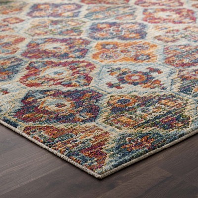 Azalea Multicolor Floral Synthetic 8' x 10' Area Rug