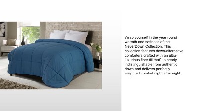 Twin Gray Reversible Down Alternative Microfiber Comforter Set