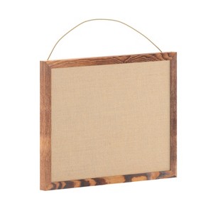 Flash Furniture Juno Rustic Wall Mount Linen Board with Wood Push Pins, for Home, School or Business - 1 of 4