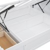 CAVINAS Full Size Hydraulic Bed Modern Wooden Bed Frame with Storage Headboard, 2 Storage Drawers and LED Light for Bedroom - 3 of 4