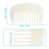 Unique Bargains Anti-Static Pocket Size Wide Tooth for Thick Curly Hair Detangling Comb 1 Pc - 4 of 4