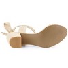 Allegra K Women's Back to College Open Toe Ankle Tie Back Block Heels Sandals - 4 of 4