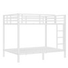 White Metal Full over Full Bunk Bed for Teens and Adults - 3 of 4