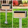 Locking Wall Mount Mailbox for Secure Delivery with Rust-Resistant Design, Horizontal Style, Key Lock, Indoor/Outdoor Use - 2 of 4
