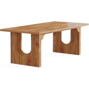 Gulches 71" Executive Desk, Modern Office Table with Wood Double Pedestal Base - 1 of 1