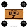 Evergrreen St Louis Blues Logo Natural Coir 28 x 16 Inches Indoor Outdoor Doormat - 3 of 4