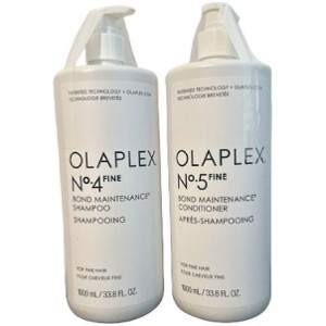 Olaplex No.4 FINE Bond Maintenance Shampoo &  For Fine Hair (33.8 oz XXL LITER) DUO SET  #4 KIT - 1 of 3