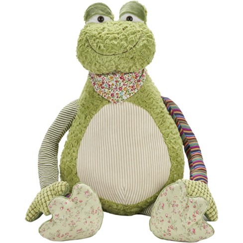 Mina Victory Plush Lines Plush Frog 22x26 Green Indoor Plush Animal :  Target