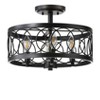 JONATHAN Y Sylvain Metal LED Semi-Flush Mount - 4 of 4