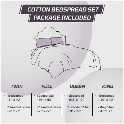 Better Trends Rio Queen 100% Cotton Chenille Tufted Medallion Bedspread & Sham Set, Soft Textured Bedding, Machine Washable, OEKO-TEX, Gray — фото 7