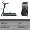 SuperFit  Folding Electric Treadmill Compact Walking Running Machine w/APP Control Speaker - image 4 of 4