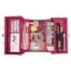 Glamlily Iridescent Pink Train Makeup Case, 3 Tier 5 Compartment Cosmetic Storage Box - 3 of 4