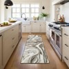 2x6 Abstract Machine Washable Runner Rug For Kitchen Stain Resistant Throw Carpet With Non-Slip Backing Low Pile Floor Cover For Hallway Entryway - 2 of 4