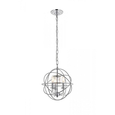 Elegant Lighting Wallace 3 light Chrome Pendant
