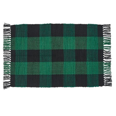 2'x3' Rectangle Cotton Accent Rug Green - Park Designs