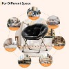 Comfy Saucer Chairs, Folding Reading Lounge Chair, Cozy Faux Fur Living Room Chair with Soft Thick Padded Seat - 4 of 4