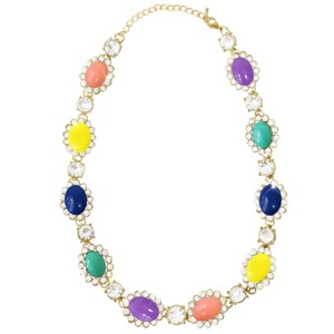 Wrapables Vibrant Cabochon and Crystal Necklace - 1 of 4