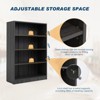 Sevobal Decorarive Bookshelf Large Bookshelf for Bedroom Library Office Bookcase for Living Room, Brown, 33"*11.6"48" - 4 of 4