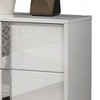 Royal Hampton Nightstand, Glossy White Wood with UV Finish, 2 Drawers, 24 Inch - 4 of 4
