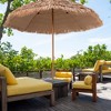 Tangkula 8 FT Hawaiian Style Outdoor Hula Umbrella Tropical Umbrella w/ Metal Ribs - 4 of 4