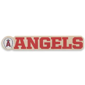 MLB Los Angeles Angels Chunky Wood Wall Sign