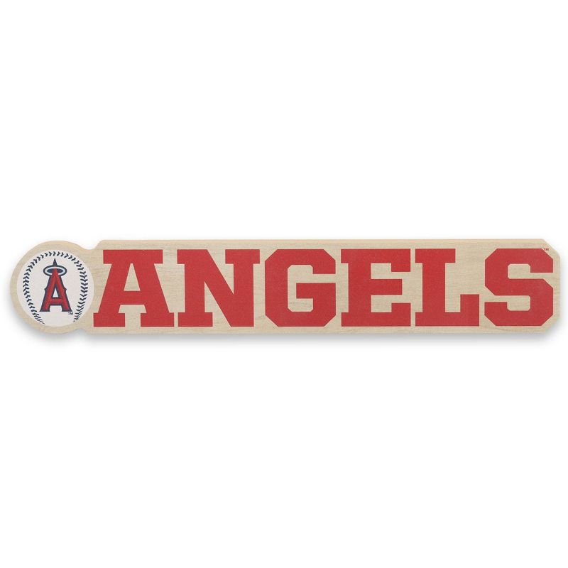 MLB Los Angeles Angels Chunky Wood Wall Sign, 1 of 5