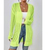 BLUEMING Womens Long Sleeve Lightweight Open Front V-Neck Casual Cardigan Sweaters Outerwear - 2 of 4