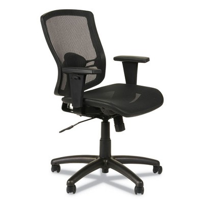 Alera Alera Etros Series Suspension Mesh Mid-Back Synchro Tilt Chair, Supports Up to 275 lb, 15.74" to 19.68" Seat Height, Black