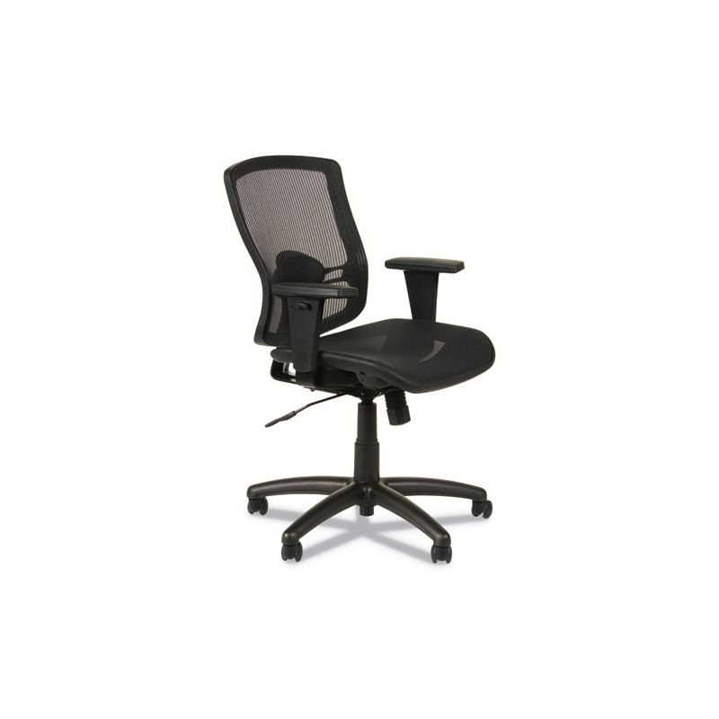 Alera Alera Etros Series Suspension Mesh Mid-Back Synchro Tilt Chair, Supports Up to 275 lb, 15.74" to 19.68" Seat Height, Black, 1 of 8