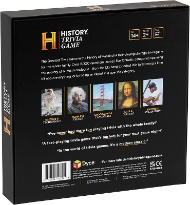 HISTORY Channel Trivia Game - 2000  General Knowledge Questions - Christmas Stocking Stuffers Gift for Adults, Family in The Pursuit of Trivial