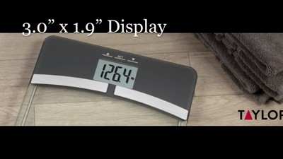 Taylor Black and Stainless Steel Digital Body Composition Scale