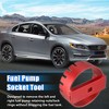 Unique Bargains 69800 Fuel Pump Socket Tool Fuel Tank Lock Ring Removal Tool for Volvo Fuel Tank Lock Ring Retaining Nut Removal Aluminum Red 1Pcs - 3 of 3