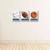 Big Dot of Happiness Go, Fight, Win - Sports - Kids Bathroom Rules Wall Art - 7.5 x 10 inches - Set of 3 Signs - Wash, Brush, Flush - 3 of 4