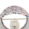 Springcrest 4" Top x 6" Bottom x 5 1/2" High x 5 1/2" Slant Print Lamp Shade Replacement Set of 4 Small Pink Blue Empire Shirred Pleated Clip On - 3 of 4