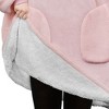 PAVILIA Wearable Blanket Hoodie Adults, Faux Shearling Cozy Oversized Hooded Sweatshirt, Warm Fleece Two Pockets - 3 of 4