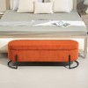 CENGHU Storage Ottoman, Bedroom End Bench, Upholstered Fabric Storage Ottoman, Entryway Footstool, Ottoman Bench for Living Room & Bedroom - 3 of 4