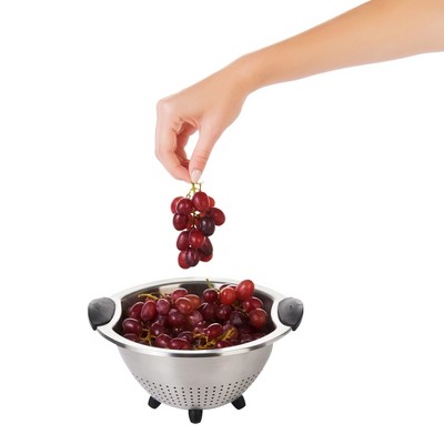 OXO 3Qt Stainless Steel Colander with Non-Slip Handles