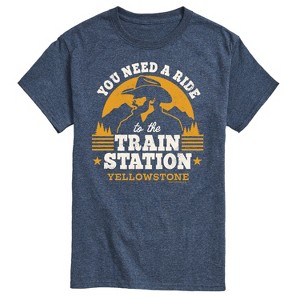 Men's - Yellowstone - You Need A Ride To The Train Station Short Sleeve Graphic T-Shirt - 1 of 4