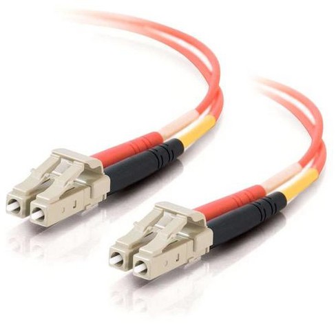 C2g 2m Lc Lc 50 125 Om2 Duplex Multimode Pvc Fiber Optic Cable Usa Made Orange Fiber Optic For Network Device Lc Male Lc Male 50 125 Target