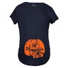 Maternity Lil Pumpkin Pie Pregnancy T Shirt Cute Thanksgiving Tee For Mom To Be - Crazy Dog Maternity T Shirt - 3 of 4