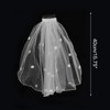 Unique Bargains Comb Wedding Veil White 1 Pcs - 2 of 4