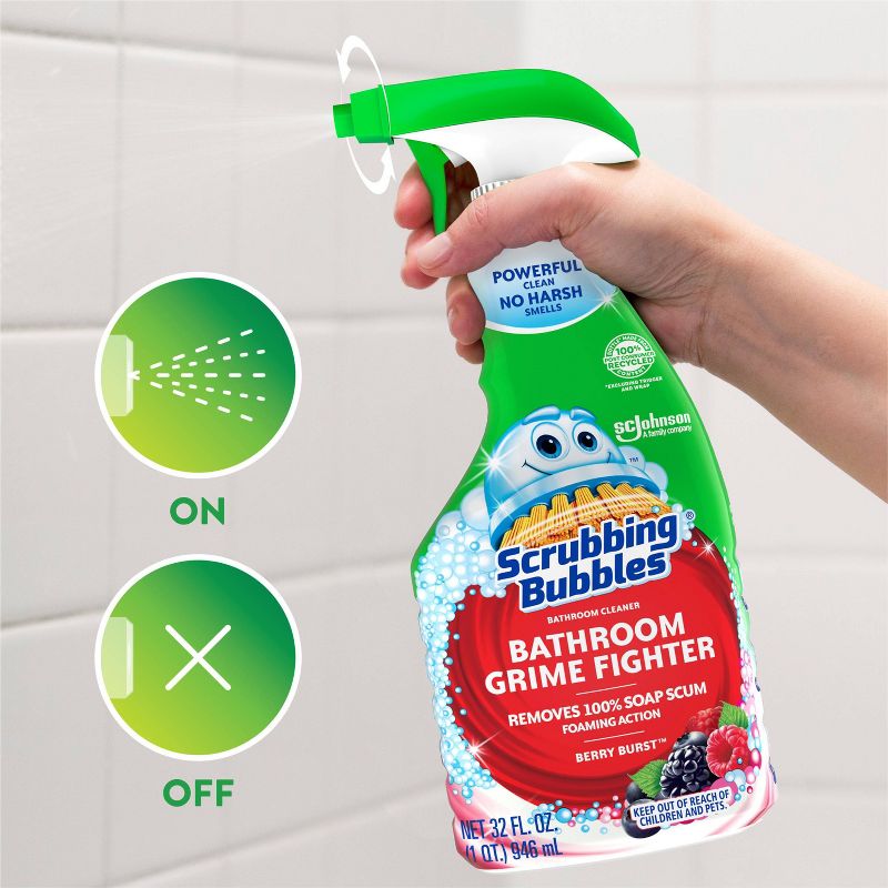 Scrubbing Bubbles Berry Burst Bathroom Grime Fighter - 32 fl oz, 5 of 11